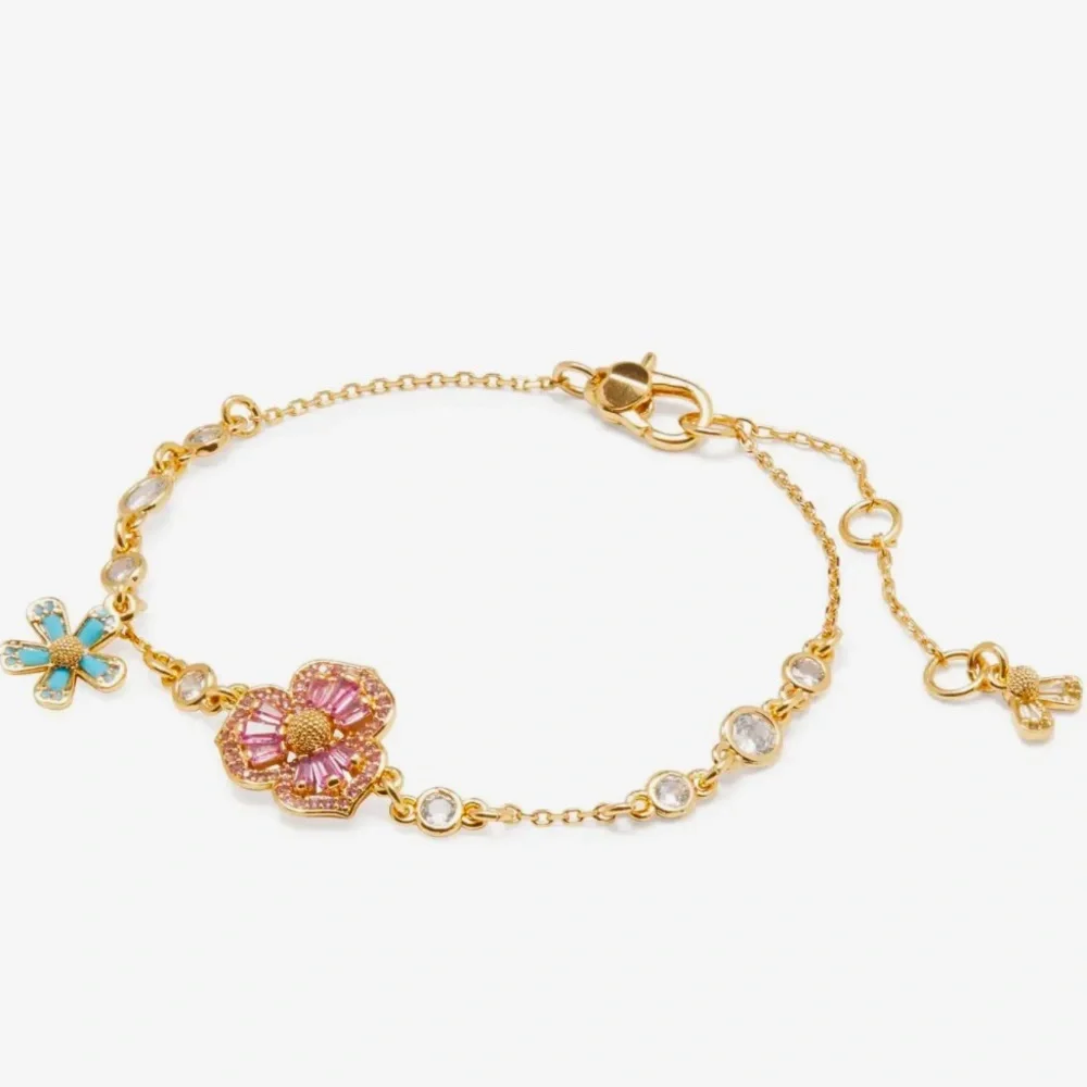 $128 Kate Spade Fleurette Line Bracelet - Picture 5 of 7
